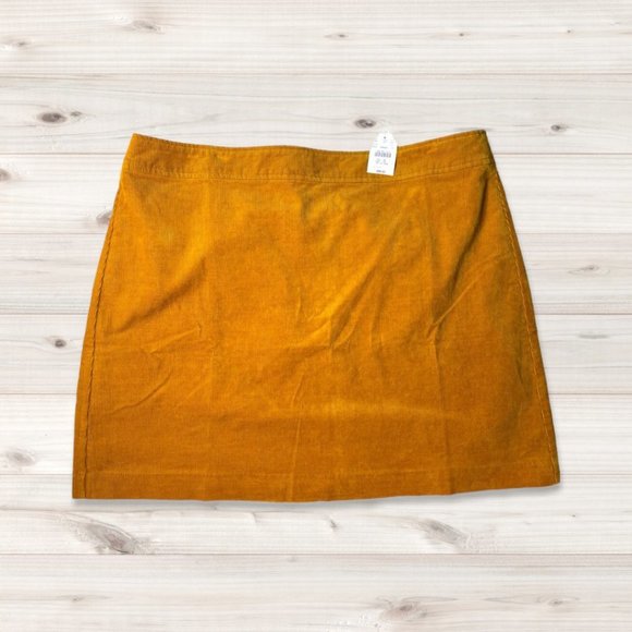 J. Crew Dresses & Skirts - NWT JCrew Plus Size Mustard A-Line Courdoroy Color Skirt | Size 18
